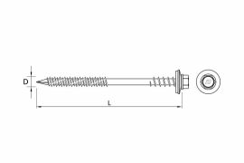 self tapping screws for fixing of sandwich panels onto concrete & timber substructure