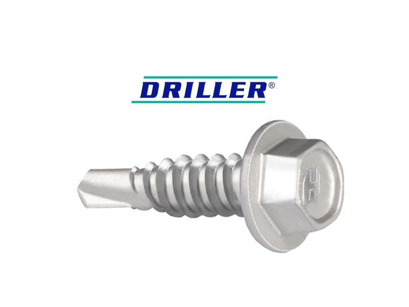 DRILLER® stitching screws for steel sheets overlapping, with anticorrosive coating