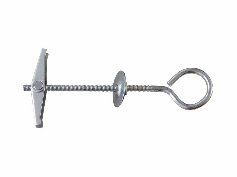 Spring toggle for ceilings with „O” hook