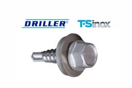 DRILLER® stitching screws for steel sheets overlapping, AISI 304-TS stainless steel