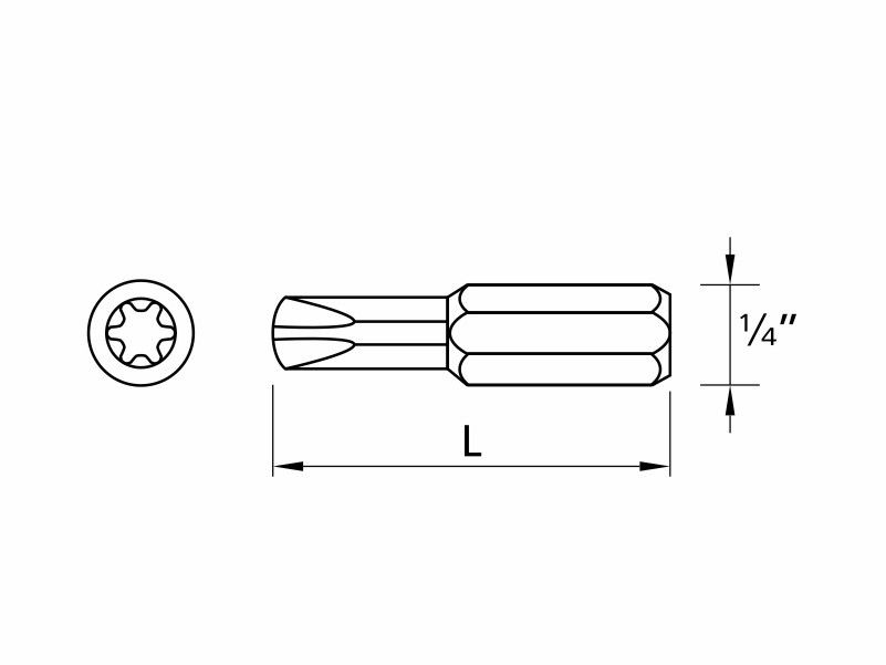 DRILLER® star drive insert bits