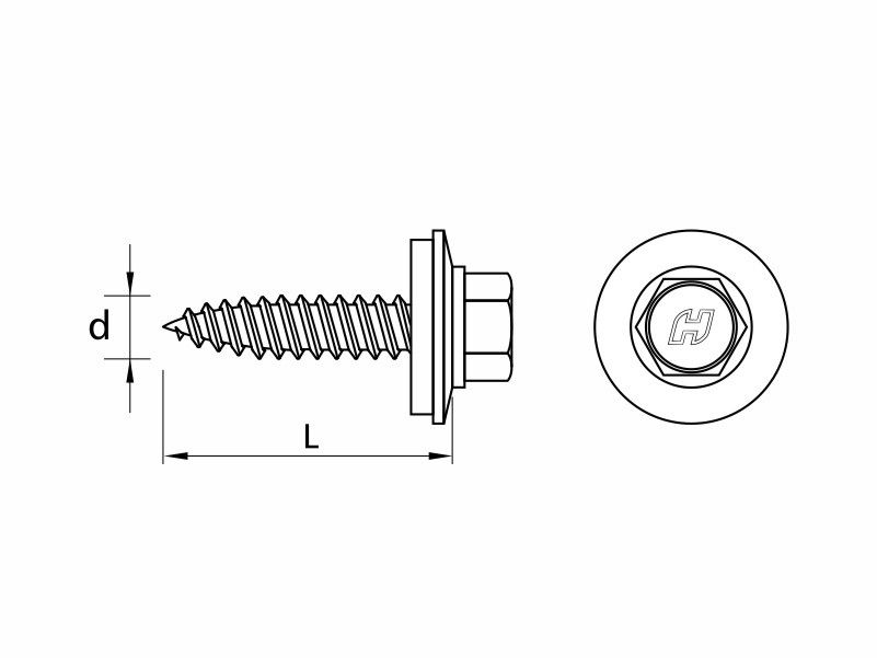 DRILLER® chipless stitching screws for steel sheets overlapping