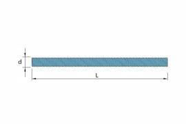 Threaded rods DIN976, AISI 304 (A2) and AISI 316 (A4) stainless steel