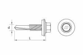 DRILLER® self drilling screws, with anticorrosive coating