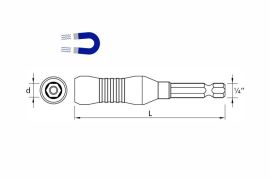 DRILLER® magnetic screw setter