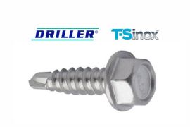 DRILLER® stitching screws for steel sheets overlapping, AISI 304-TS stainless steel