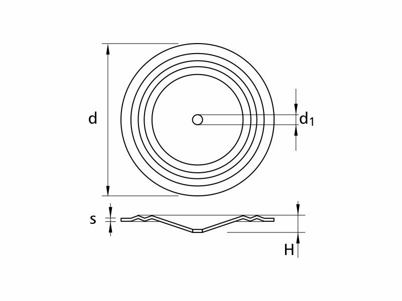 Round steel convex washers Ø70