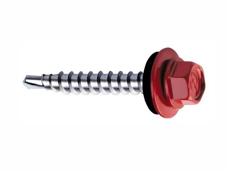 Self drilling screws for fixing steel sheets to timber substructure