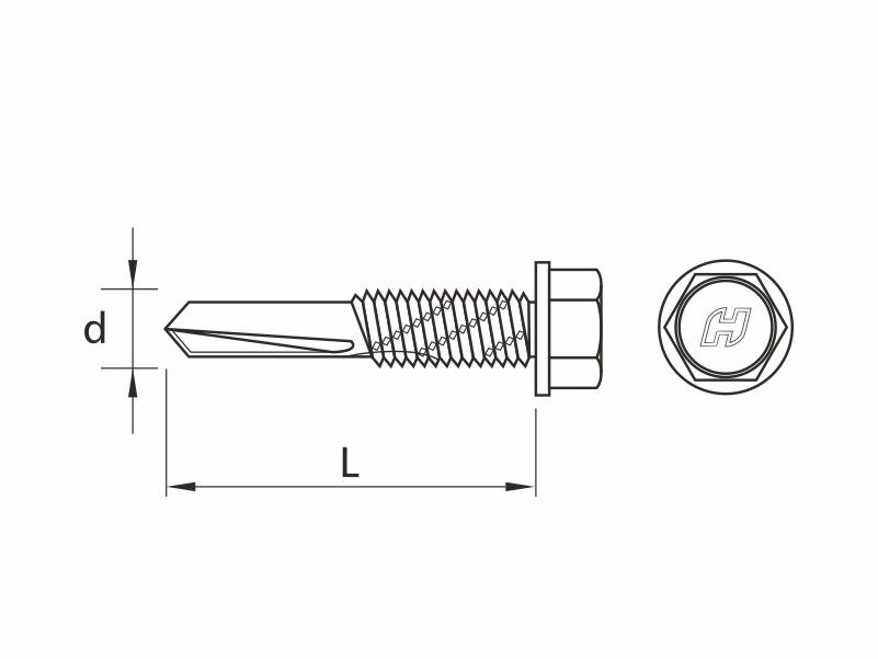 DRILLER® self drilling screws, with anticorrosive coating