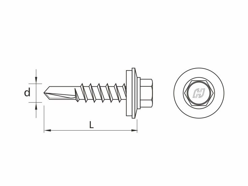 DRILLER® self drilling screws, with anticorrosive coating