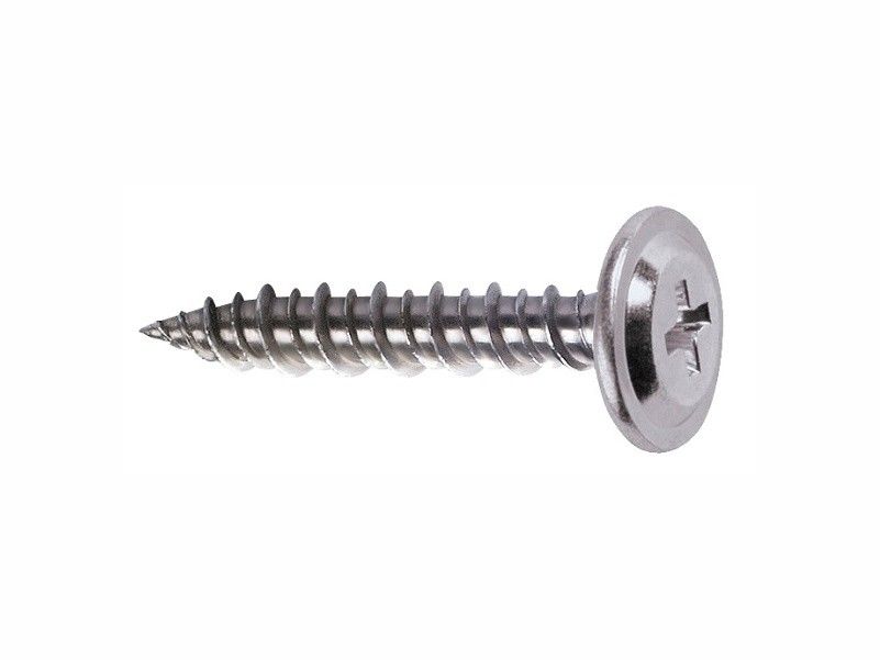 Self tapping screws, flat wafer head, AISI 410 stainless steel