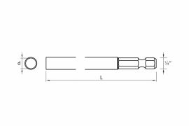 DRILLER® threaded bit extension