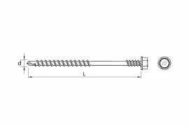 DRILLER® self drilling insulation roofing screws, anticorrosive coating