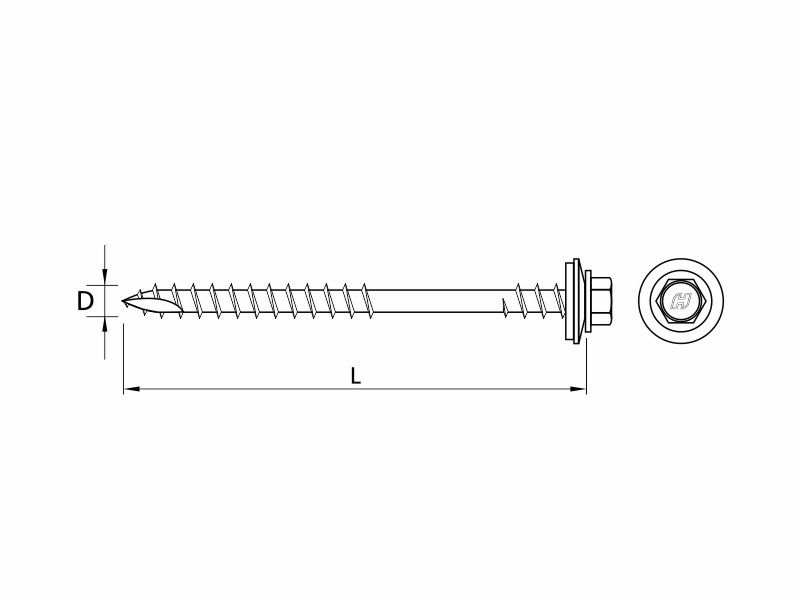 self tapping screws for fixing of sandwich panels onto timber substructure