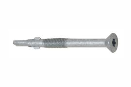 Self drilling screws with wings, partial thread, with anticorrosive coating