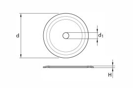 Holding flange to be used with facade insulation anchor