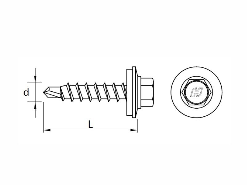 Self drilling screws for fixing steel sheets to timber substructure