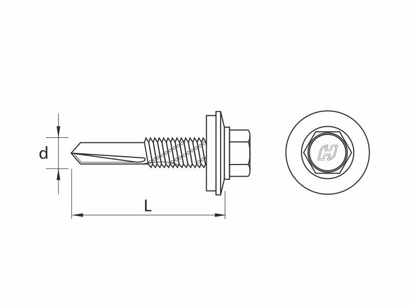 DRILLER® self drilling screws, with anticorrosive coating