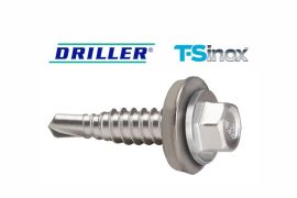 DRILLER® stitching screws for steel sheets overlapping, AISI 304-TS stainless steel