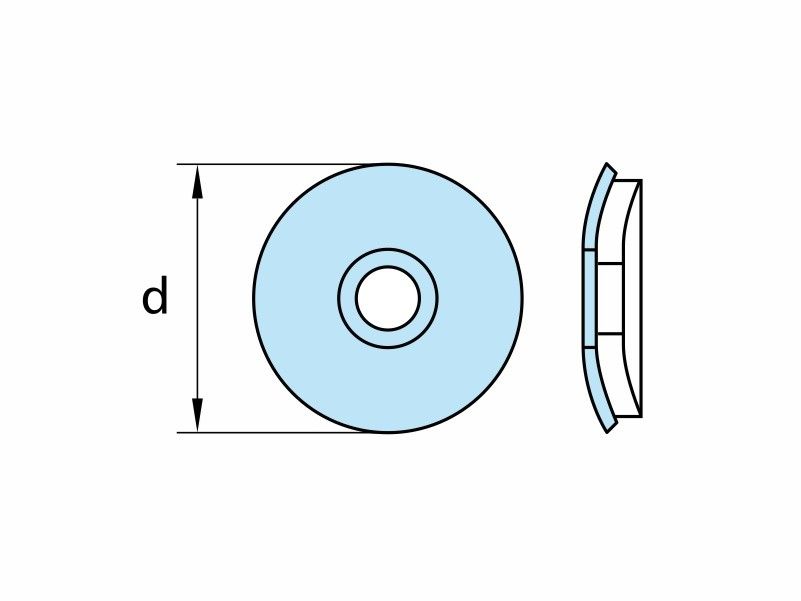 AISI 304 (A2) stainless steel / EPDM bonded washers