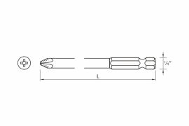 DRILLER® PH drive insert bits long series