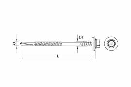 self drilling screws for fixing of sandwich panels onto steel substructure