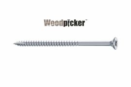 Woodpicker™ screws for timber structures, flat countersunk head, partial thread