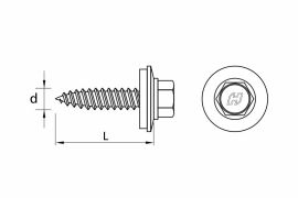 DRILLER® chipless stitching screws for steel sheets overlapping