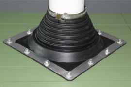 Water-tight pipe flange