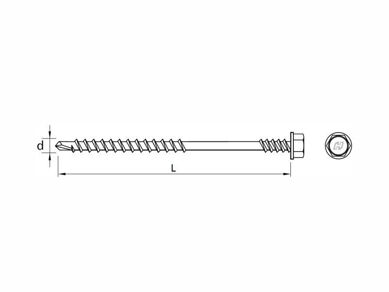 DRILLER® self drilling insulation roofing screws, anticorrosive coating