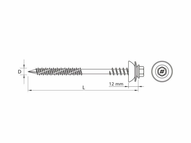 self tapping screws for fixing of fibre cement sheets onto concrete & timber substructure