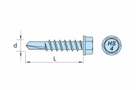 DRILLER® self drilling screws, AISI 410 stainless steel