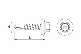 DRILLER® self drilling screws, with anticorrosive coating