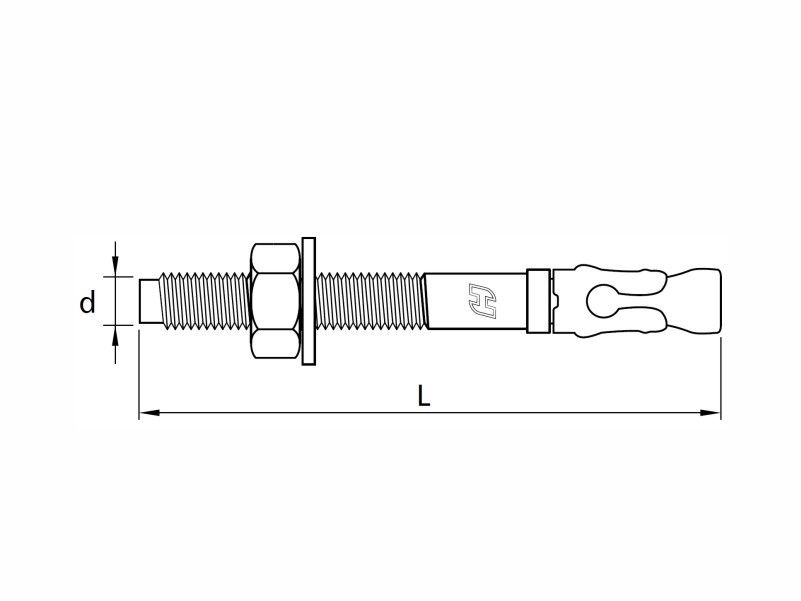 Expansion anchors for non-cracked concrete