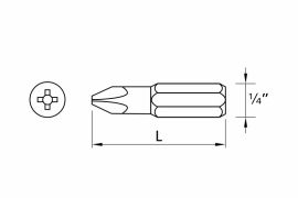 PH drive insert bits