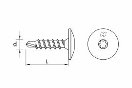 DRILLER® stitching screws for steel sheets overlapping