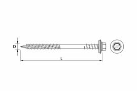 self tapping screws for fixing of sandwich panels onto concrete & timber substructure