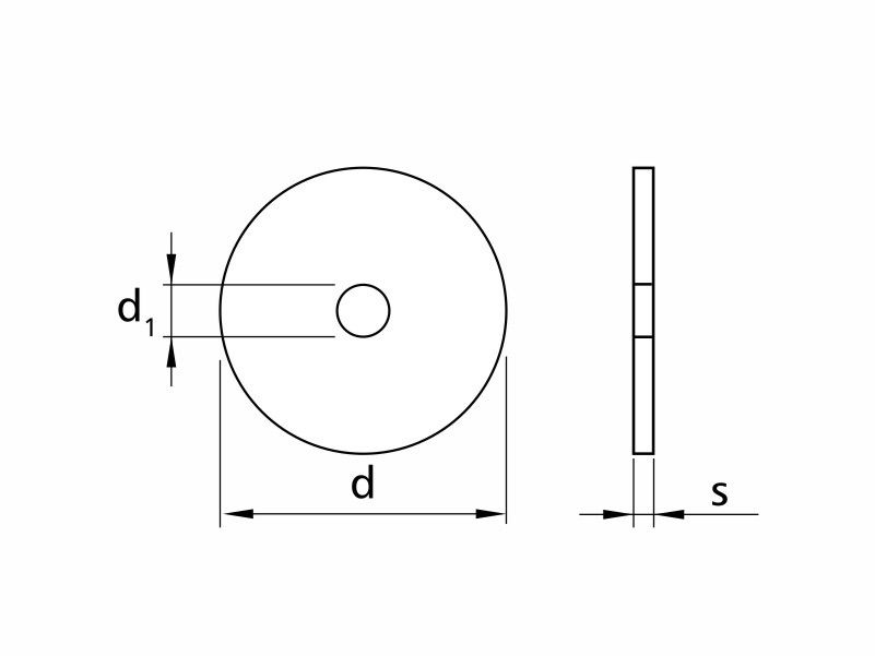 Steel round washers for cold storage sandwich panel fixing