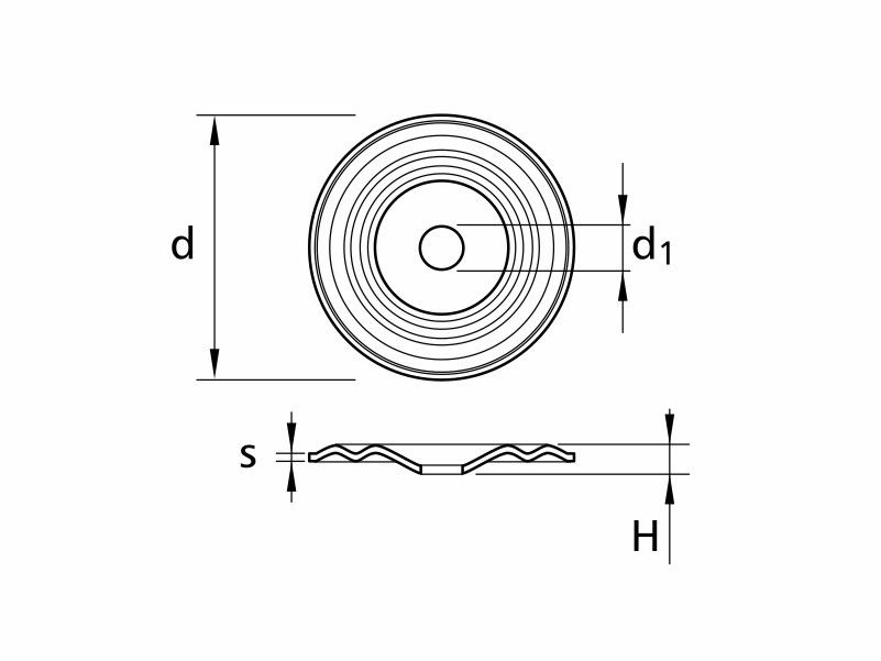 Round steel convex washers Ø40