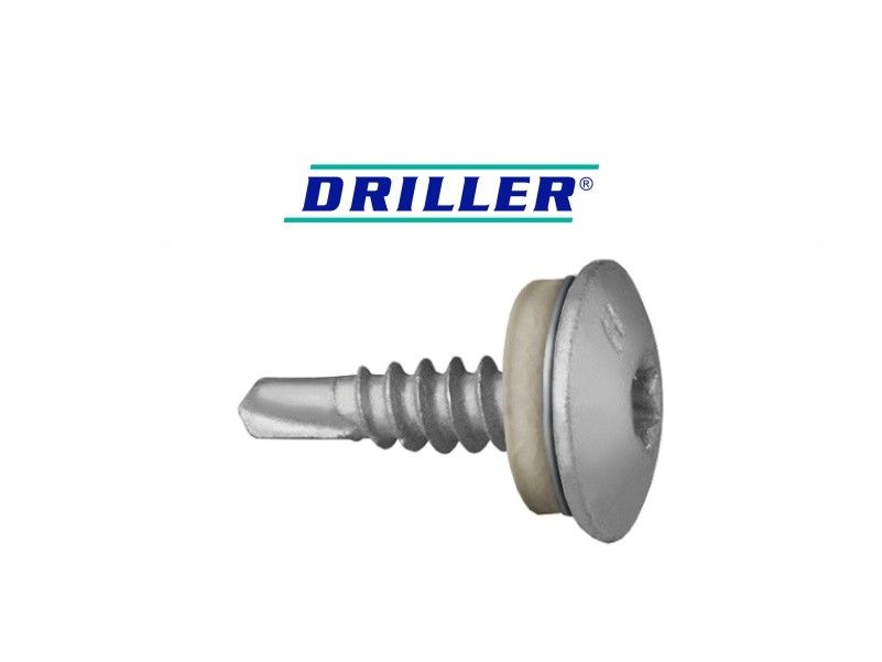 DRILLER® stitching screws for steel sheets overlapping, with anticorrosive coating