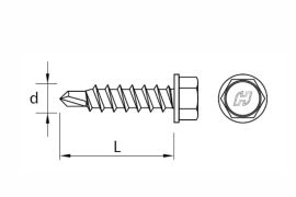 DRILLER® stitching screws for steel sheets overlapping