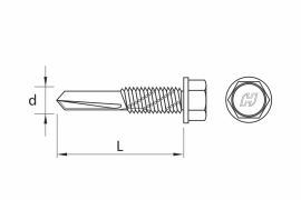 DRILLER® self drilling screws, with anticorrosive coating