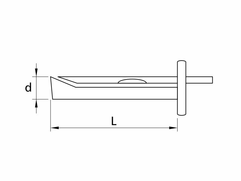 Ceiling anchors for hammer fixing