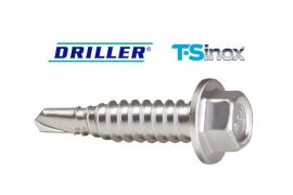 DRILLER® stitching screws for steel sheets overlapping, AISI 304-TS stainless steel