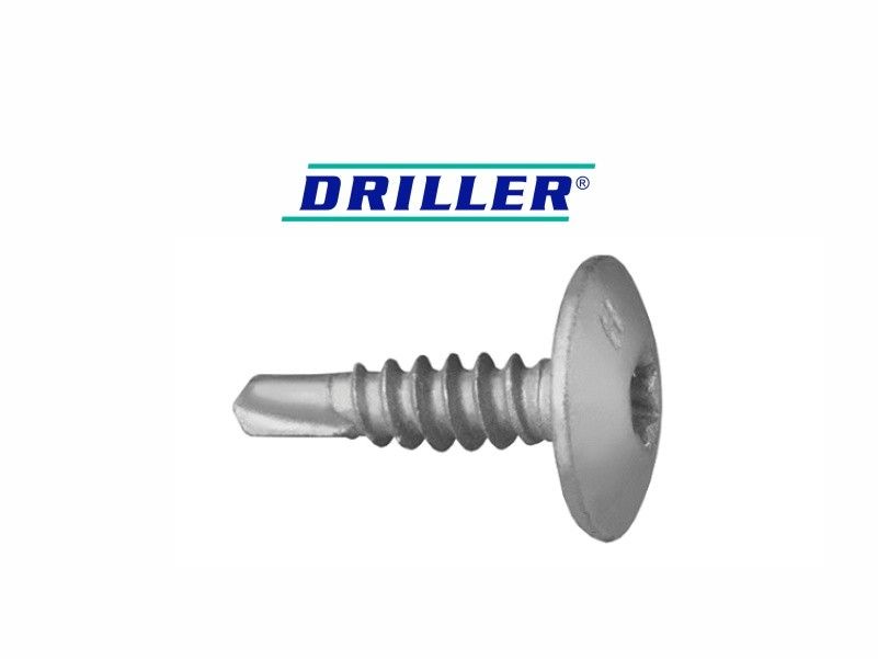 DRILLER® stitching screws for steel sheets overlapping, with anticorrosive coating