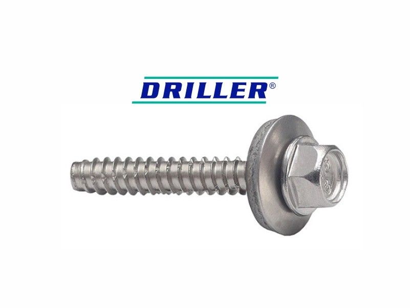 DRILLER® self tapping screws for facades, blunt point, AISI 304 (A2) stainless steel