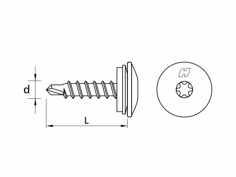 DRILLER® stitching screws for steel sheets overlapping