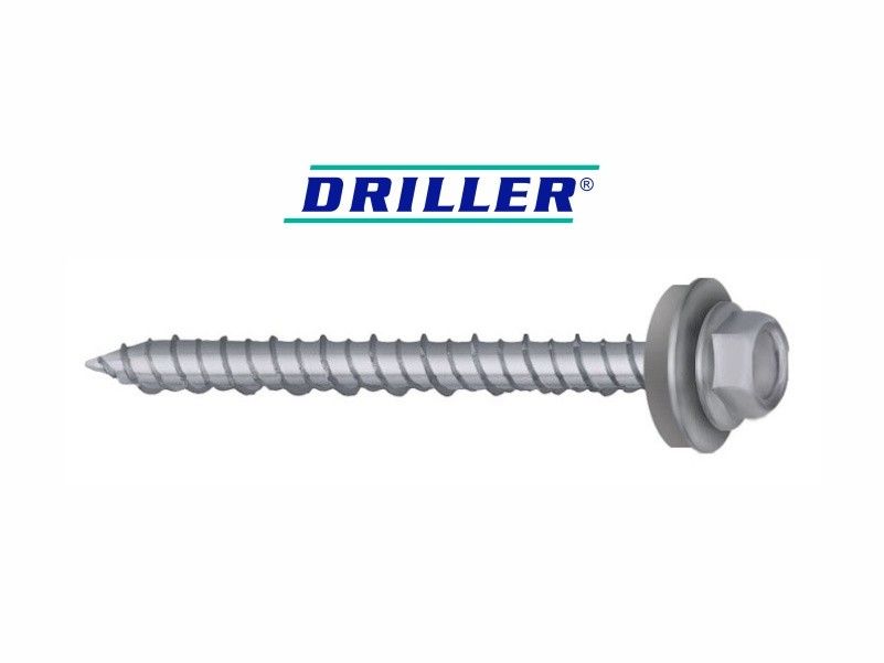 DRILLER® self tapping screws for fixing of supporting units onto concrete substructure, with anticorrosive coating