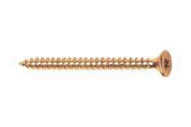 Chipboard screws, flat countersunk head, full thread