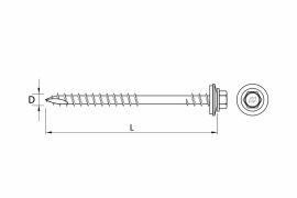 self tapping screws for fixing of sandwich panels onto timber substructure